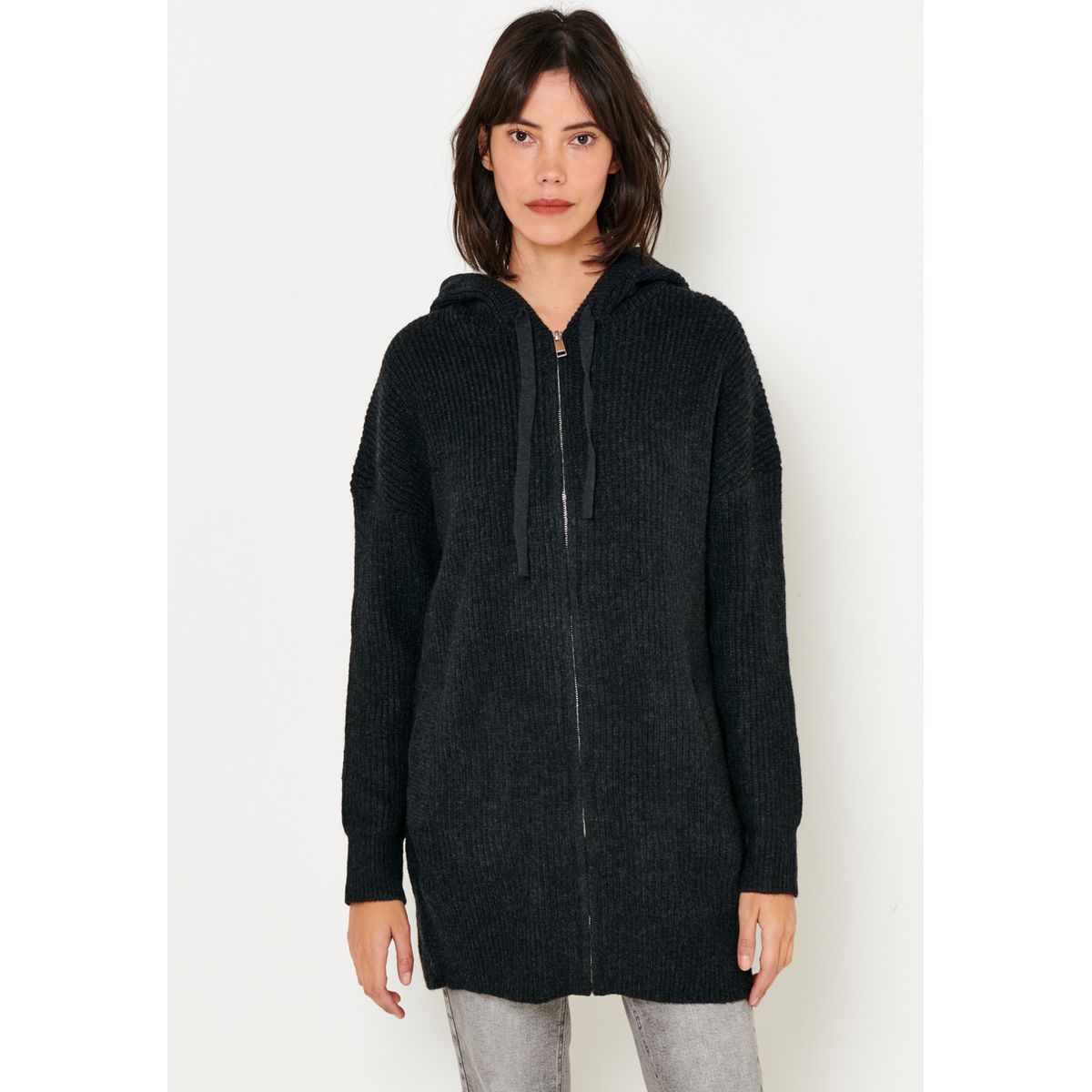 Femmes Pull en mailles à capuche en mailles à manches longues Cardigan Casual Loose Outwear topspttw Femmes Pull en mailles à capuche en mailles à manches longues Cardigan Casual Loose Outwear topspttw